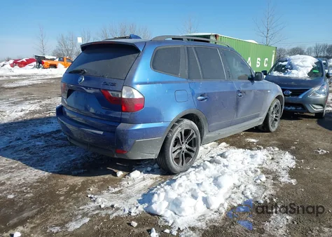 2008 BMW X3 3.0Si z USA, uszkodzony, nr VIN WBXPC93428WJ07507